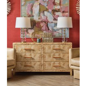 WinDresserer Brown 6 Drawer Dresser