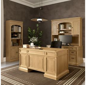 Winchester Natural Oak Executive Desk