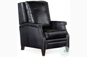 Collin Checkmate Champion Leather Manual Push Back Recliner