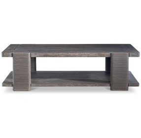 Andros Smoked Truffle and Oxford Brown Outdoor Rectangular Occasional Table Set