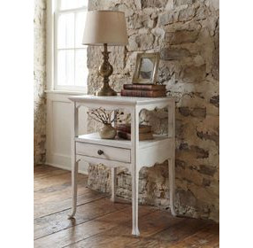 Charleston Magnolia White 1 Drawer Accent Table
