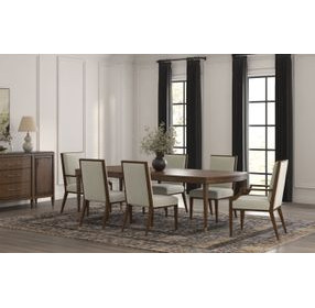 Eave Cream Upholstered Arm Chair Set of 2