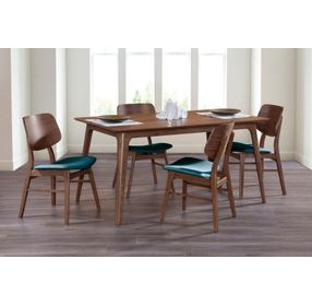 Oscar Teal Upholstered Dining Chair Set of 6