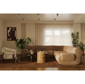 Zenith Latte Brown Modular Sectional