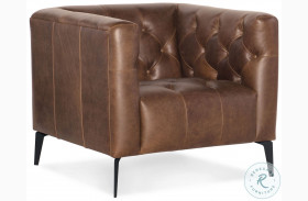 Nicolla Saddlebag Lodge Leather Stationary Chair