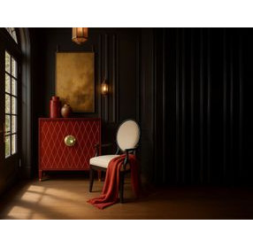 Boulevard Red 2 Door Accent Chest