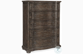 Traditions Rich Brown Five Drawer Chest
