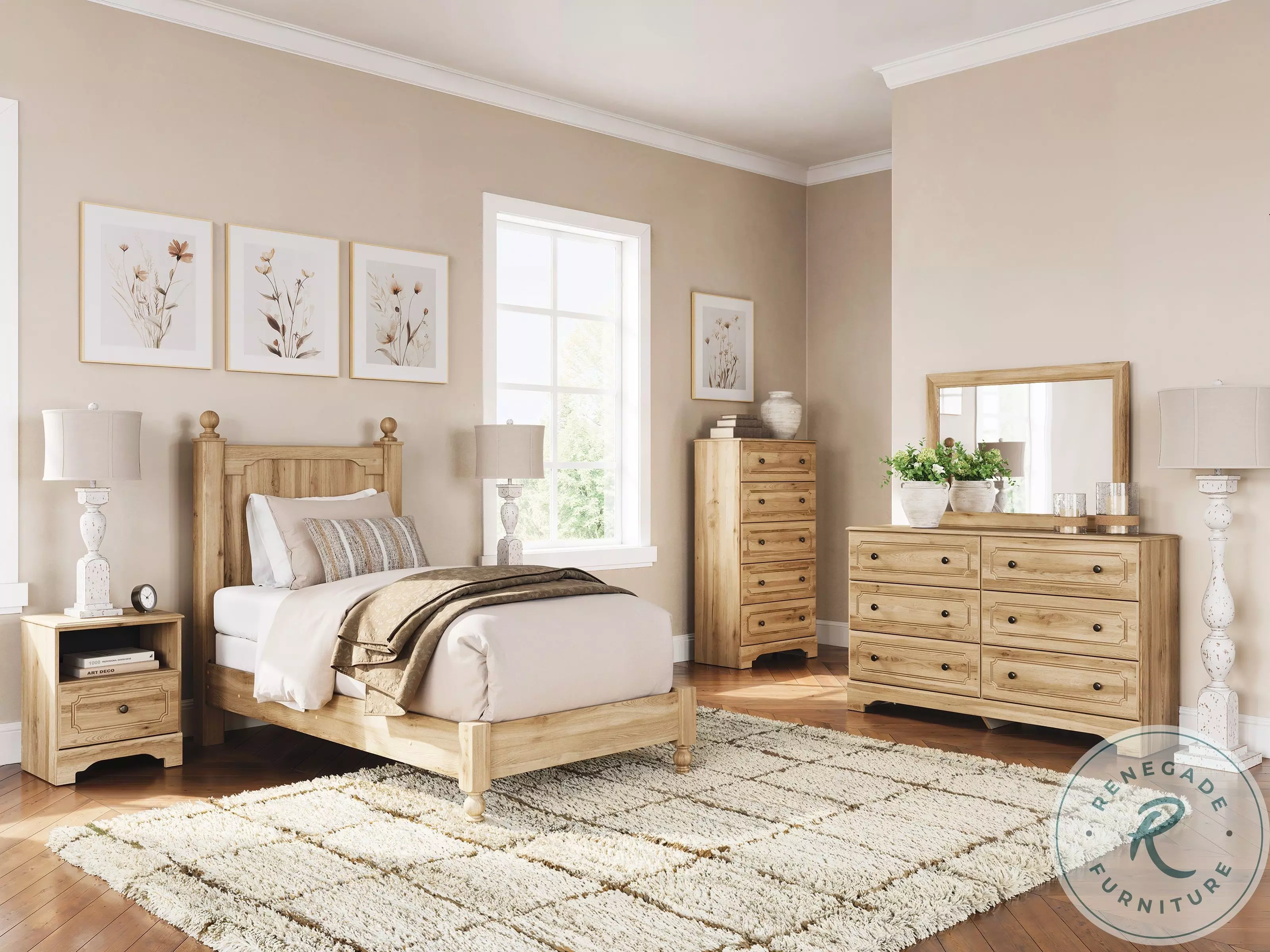 Bestmere Warm Brown Youth Panel Bedroom Set from Ashley Furniture