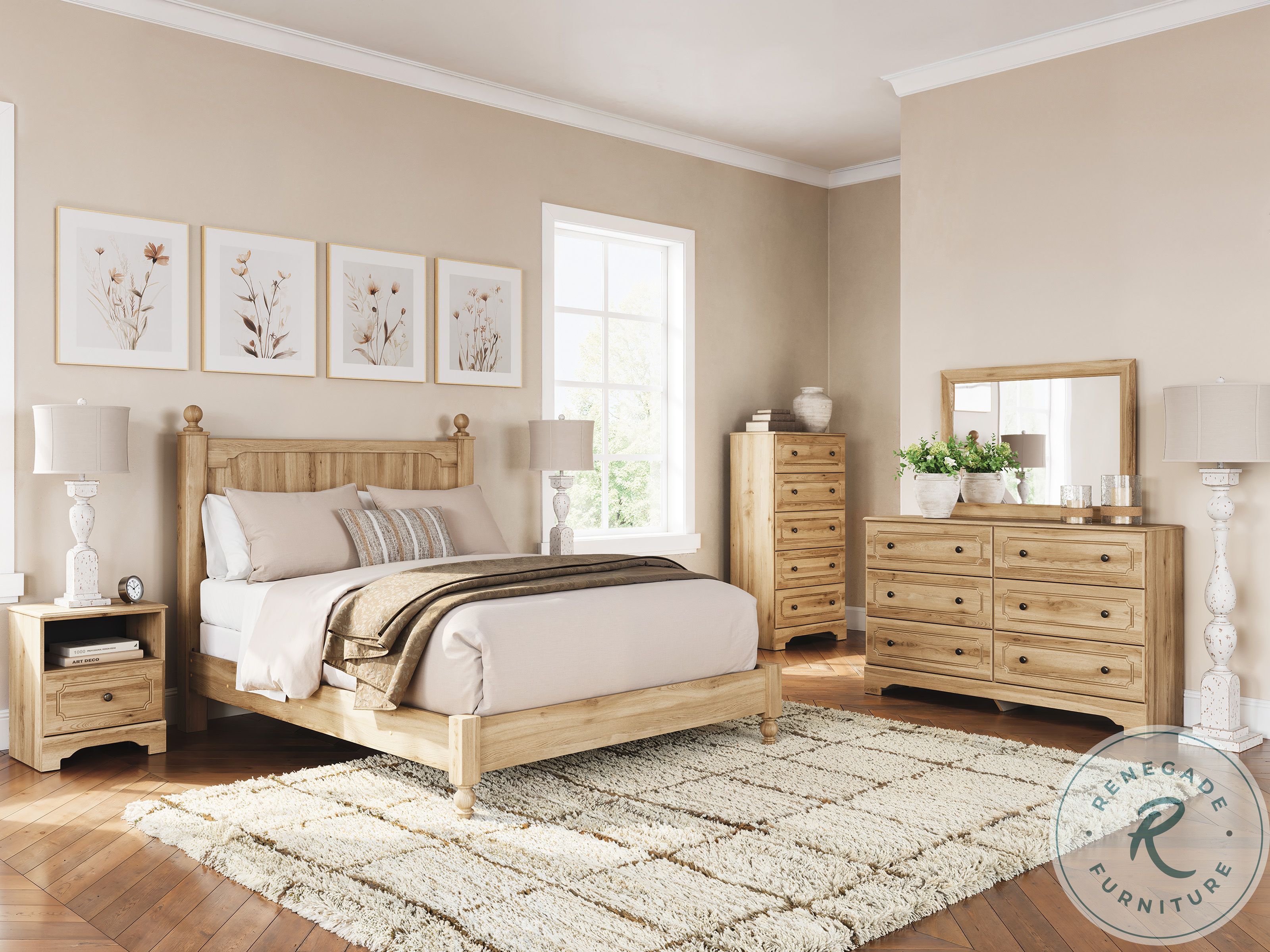 Bestmere Warm Brown Panel Bedroom Set from Ashley Furniture | Home