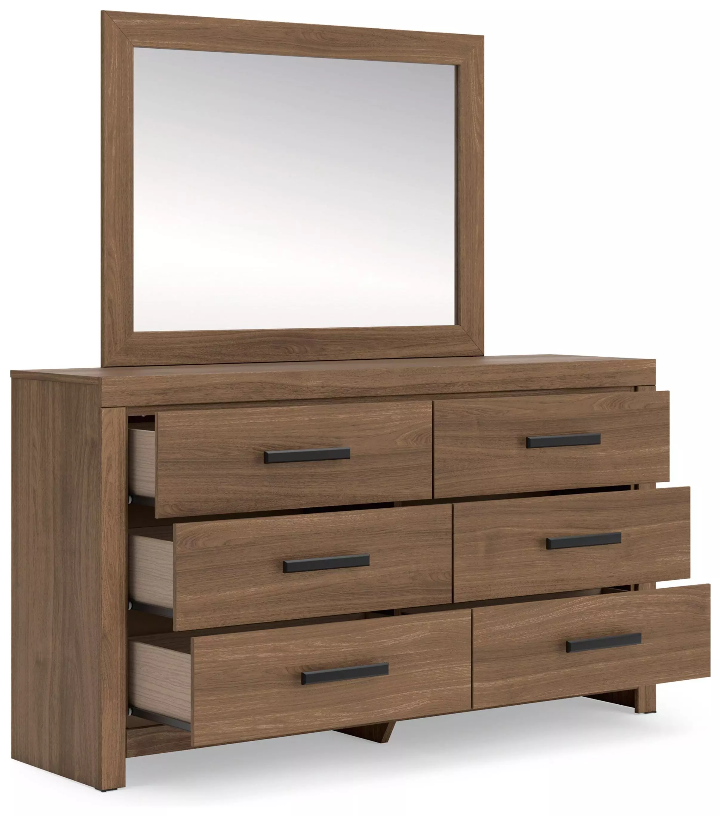 Jonnifer Auburn 6 Drawer Dresser and Rectangular Mirror (Also
