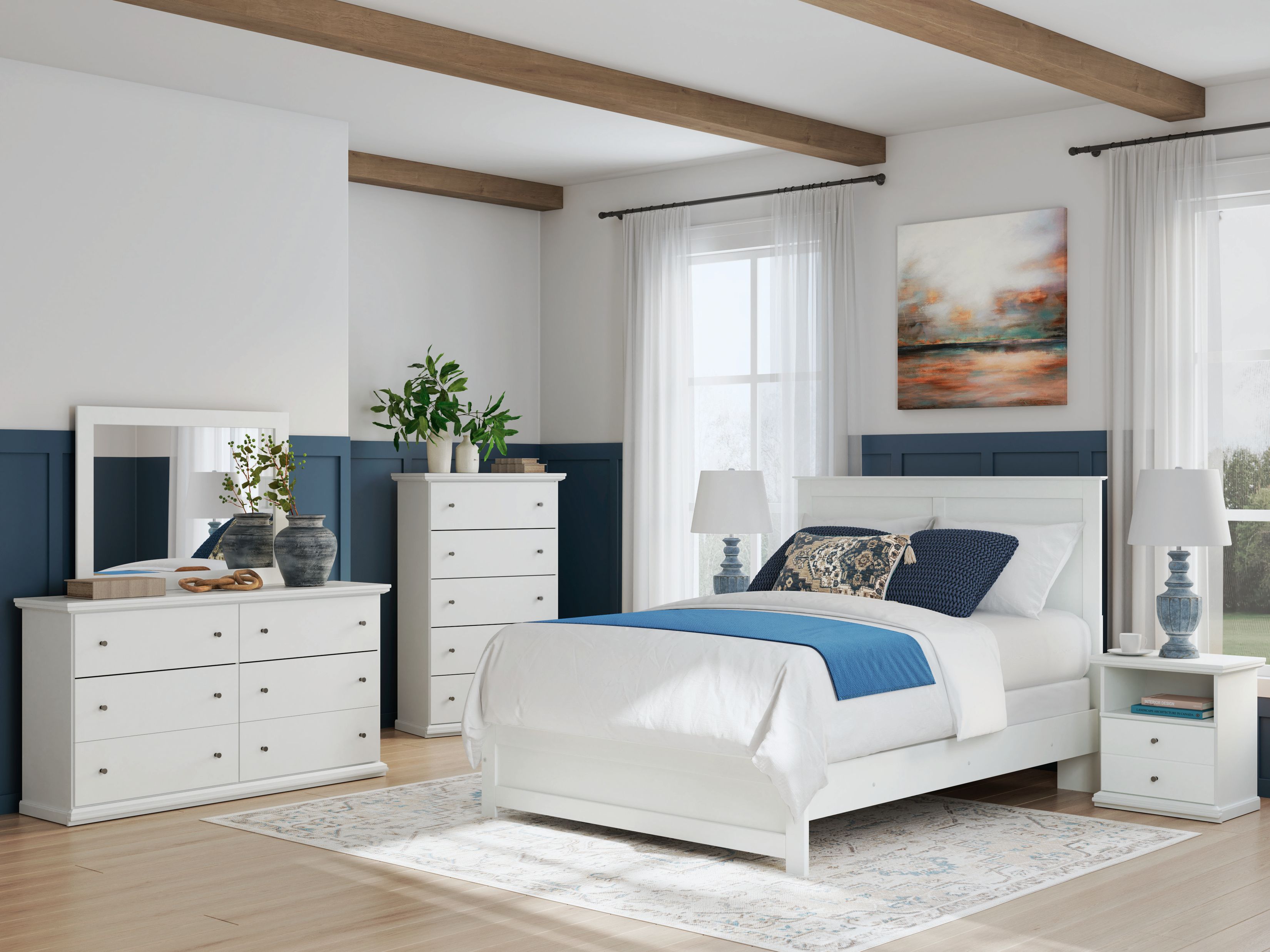 Bostwick Shoals White Panel Bedroom Set From Ashley Furniture