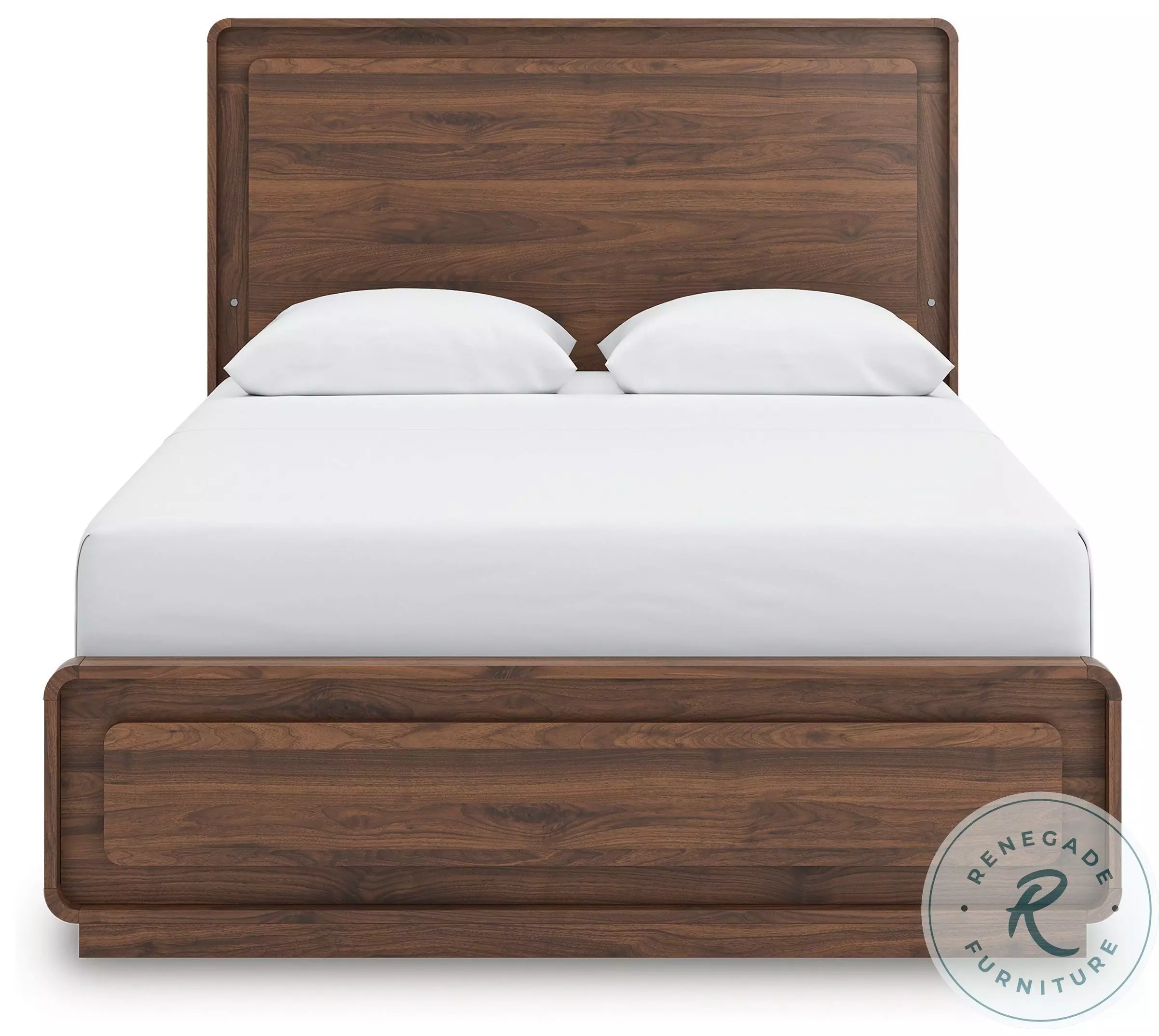 Chadworth Walnut Brown Queen Panel Bed From Ashley Furniture