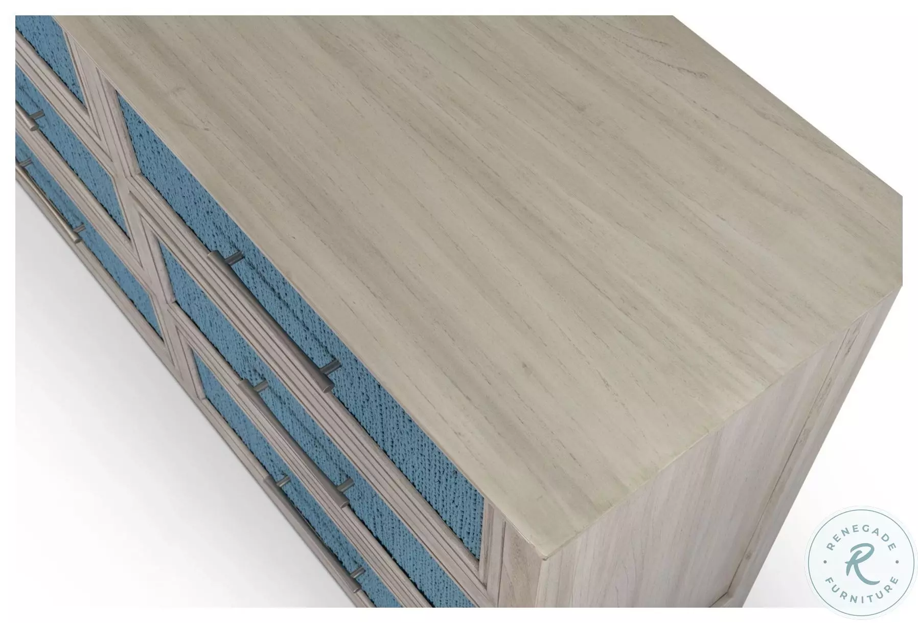 Blue Isles Ocean Blue and Aged Ivory Bedroom Set from Marra Home