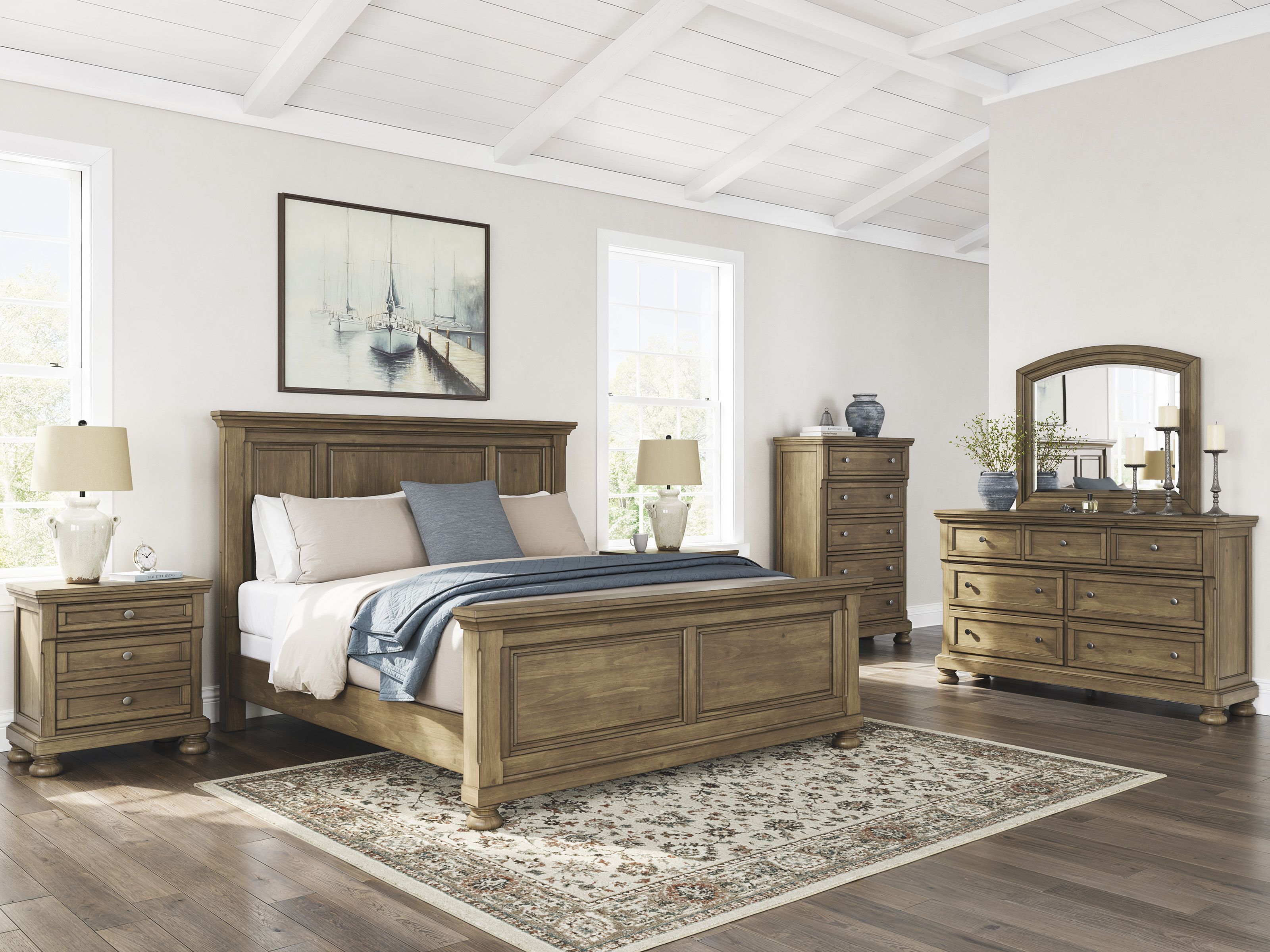 Vandenmore Medium Brown Panel Bedroom Set From Home Gallery Stores