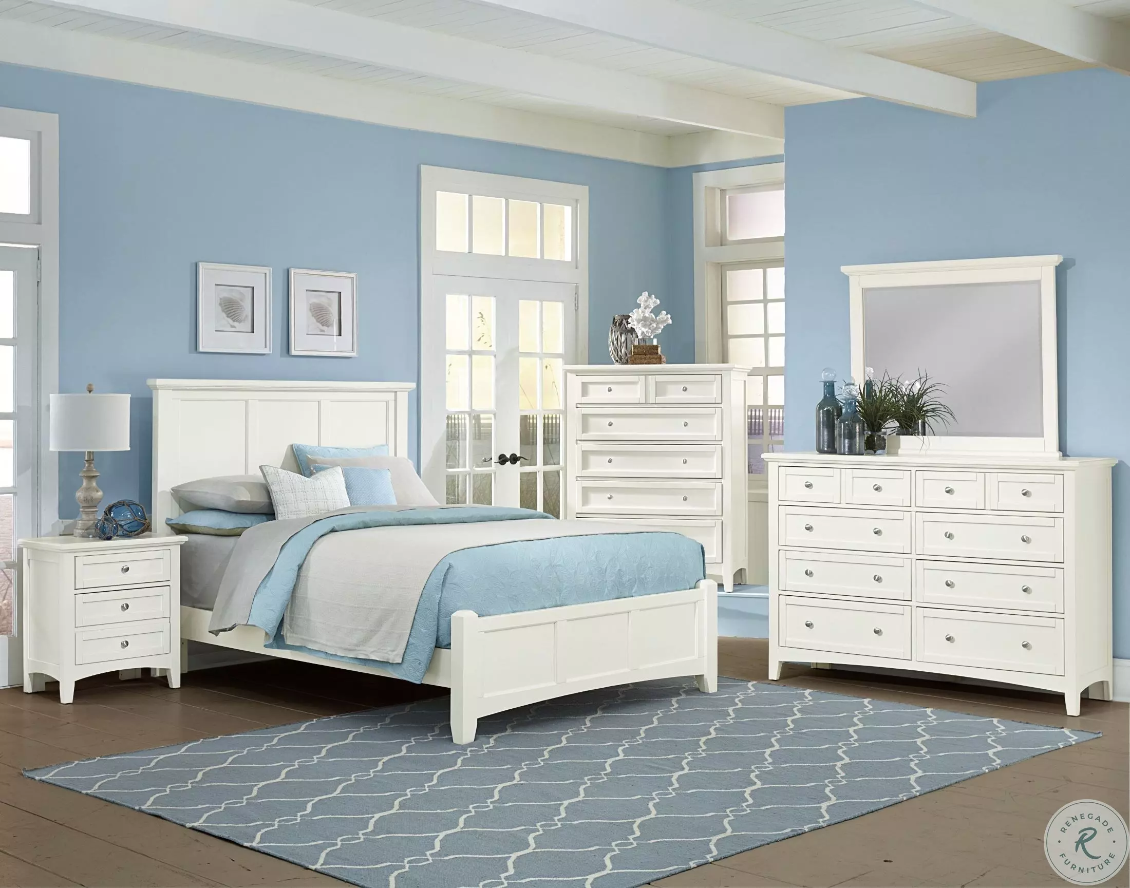 Bonanza White 8 Drawer Triple Dresser From Home Gallery Stores