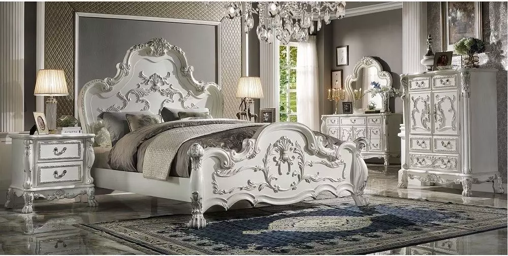 Dresden Bone White Panel Bedroom Set from ACME Furniture | Coleman