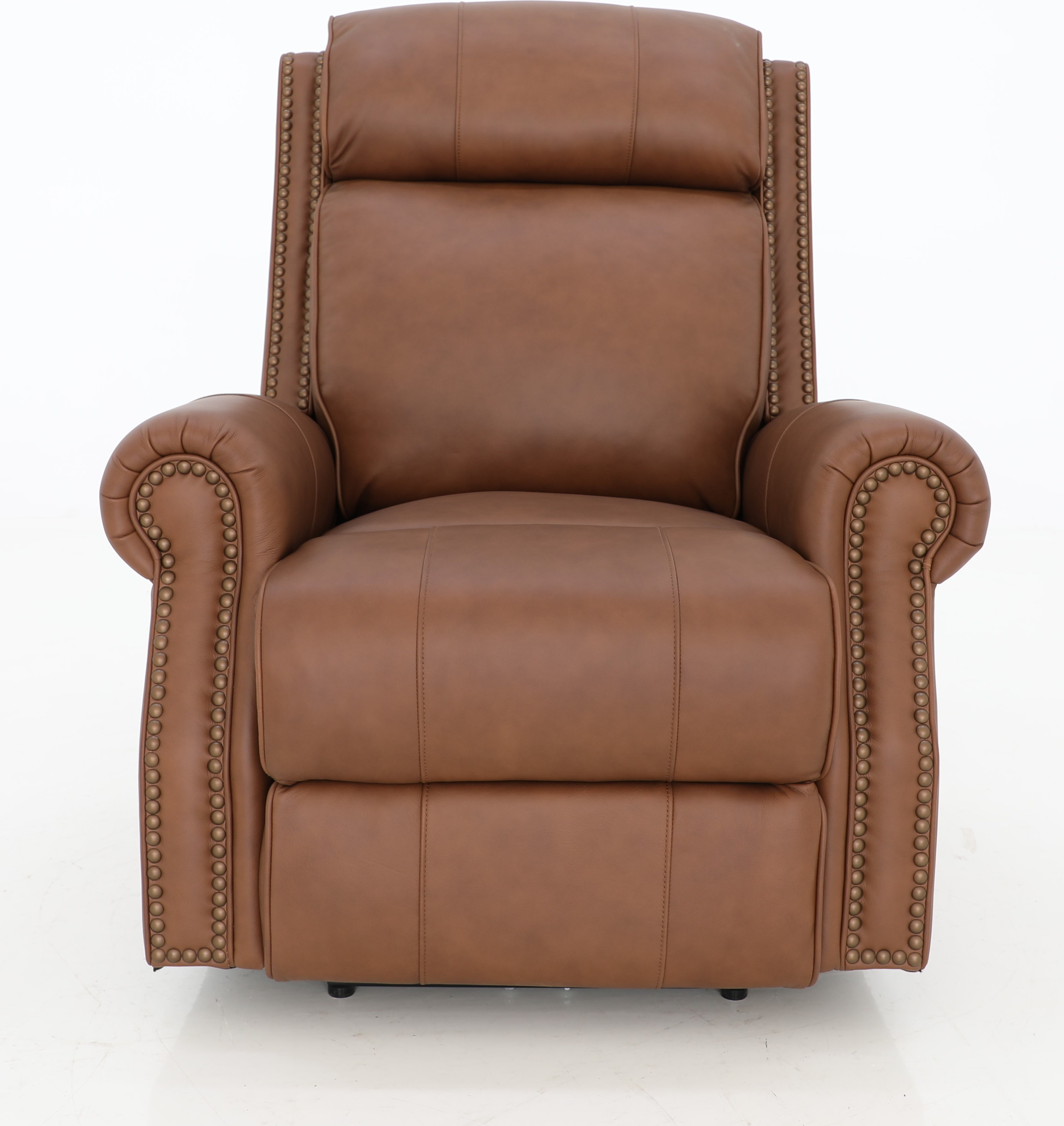 Blair Dobbs Saddle Leather Big & Tall Power Recliner with Power