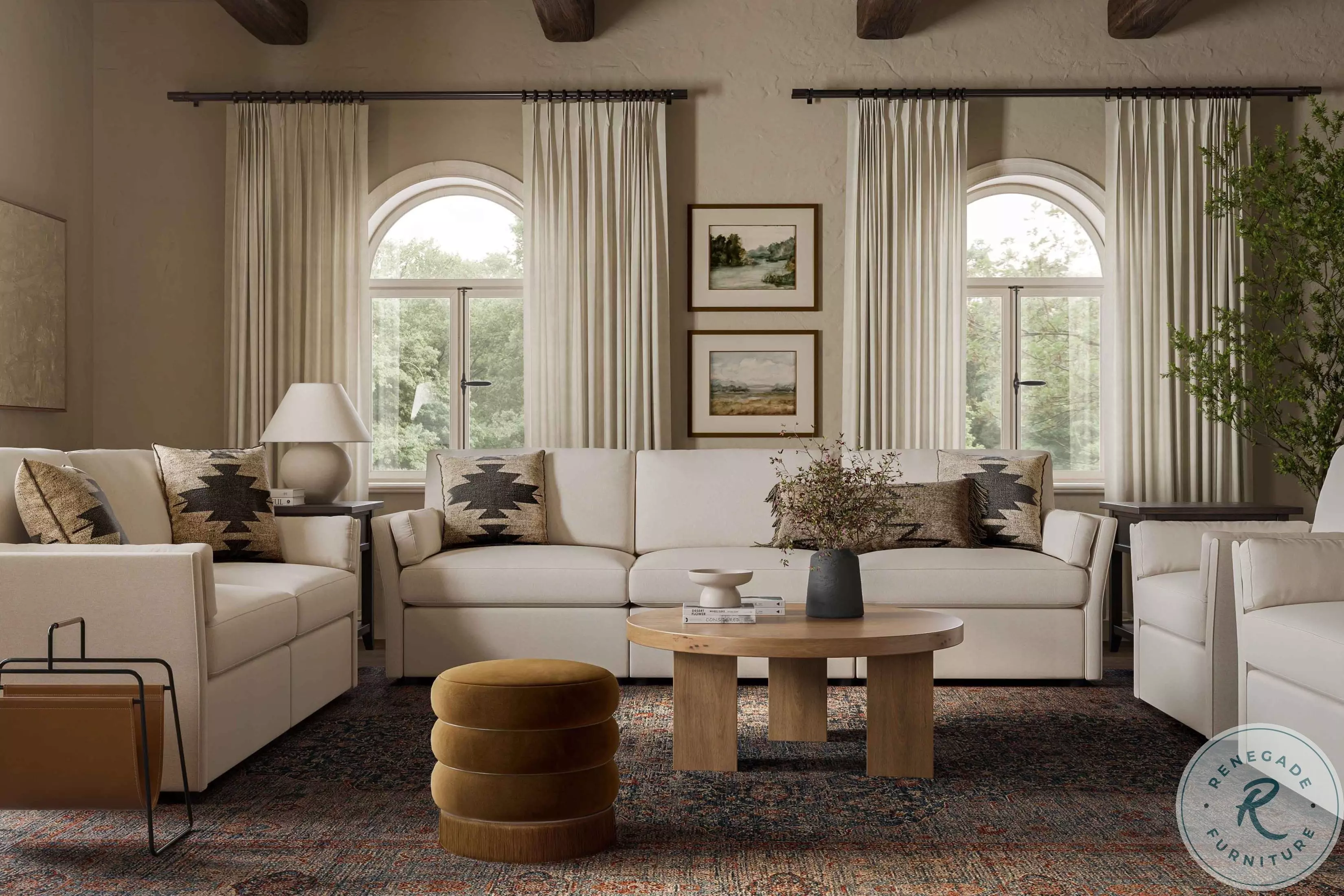 Catarina Cream Sofa | L08613 | HomeGalleryStores.com