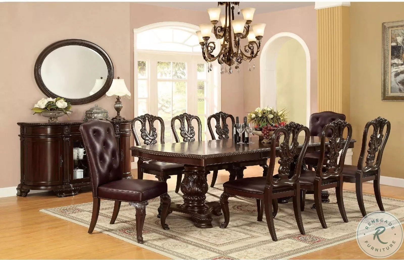 Bellagio Brown Cherry Server From Home Gallery Stores | Home