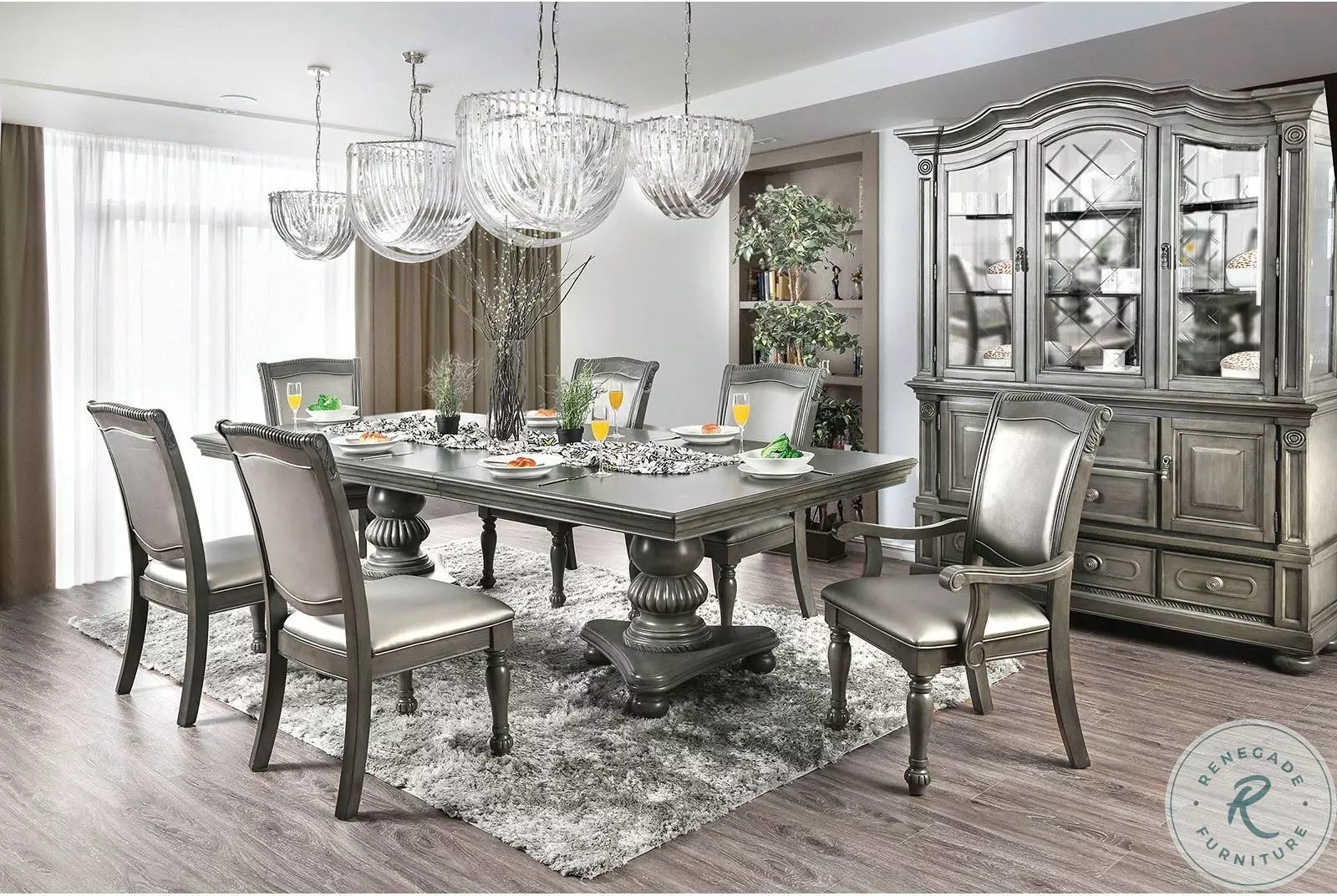 Alpena Gray Extendable Dining Room Set From Home Gallery Stores