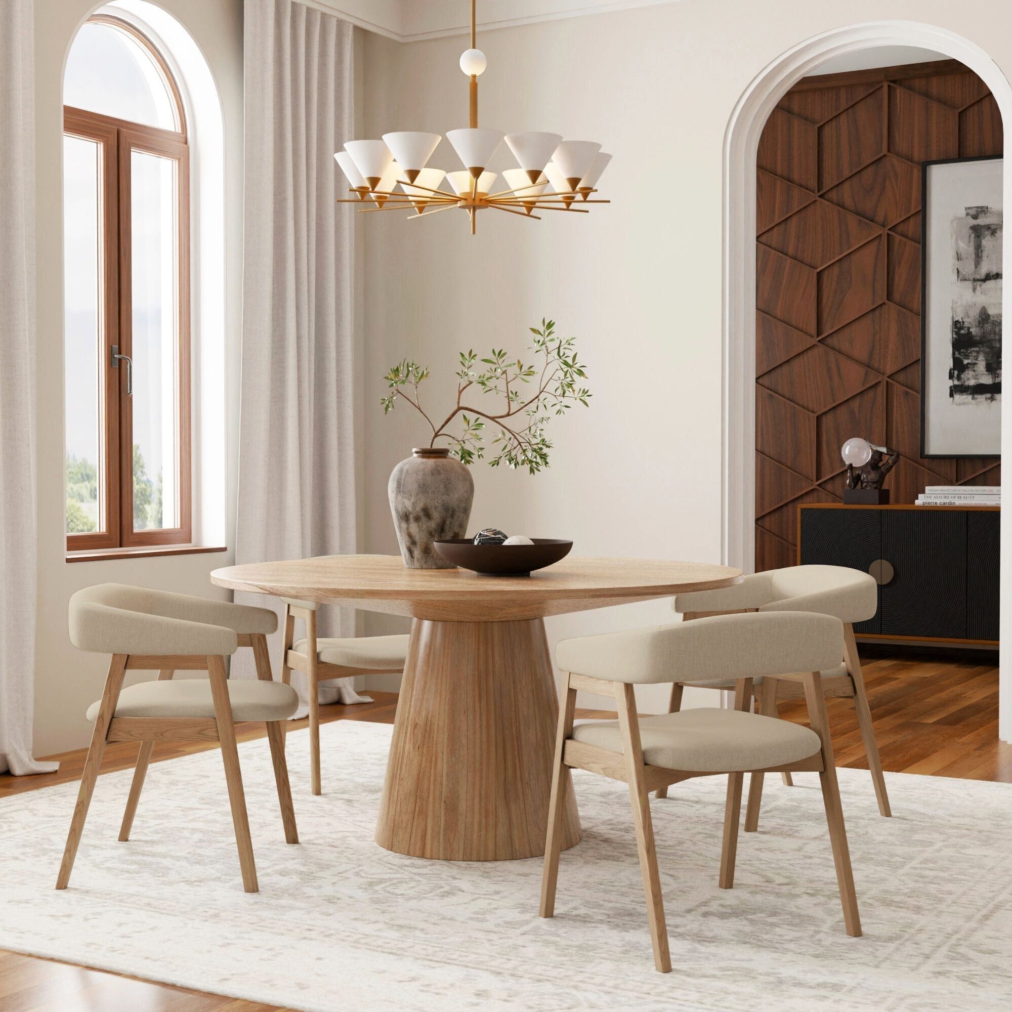 Cove Natural Round Dining Table Dining Room Set From Alpine Cove Natural Round Dining Table Dining Room Set From Alpine