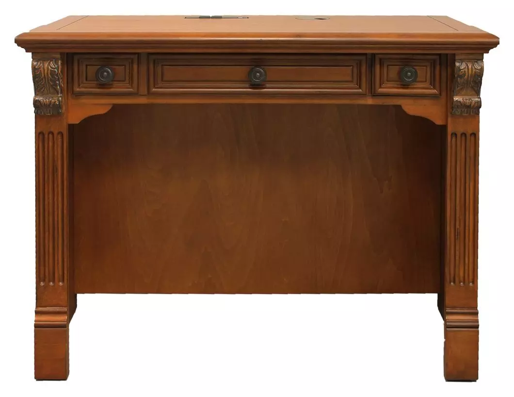 Huntington Antique Vintage Pecan 4 Piece Small Entertainment Wall