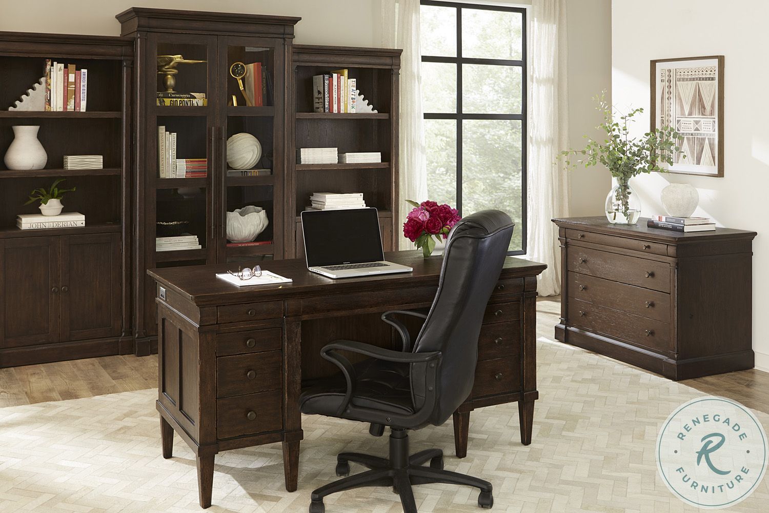 Jackson Turkish Coffee 1 Door Display Cabinet Aspenhome Furniture