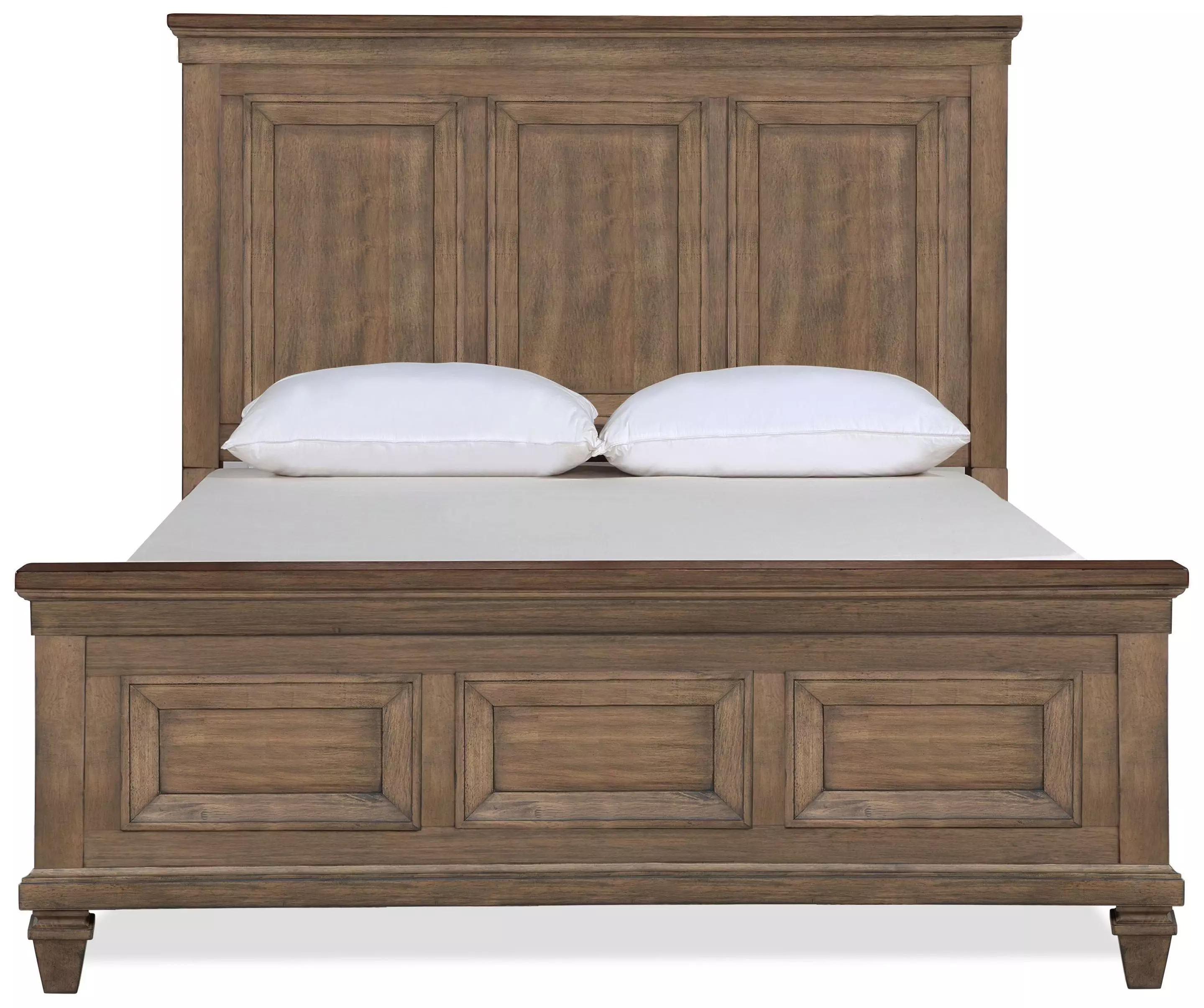 Mariana Mocha and Beige Queen Panel Bed From New Classic | Coleman