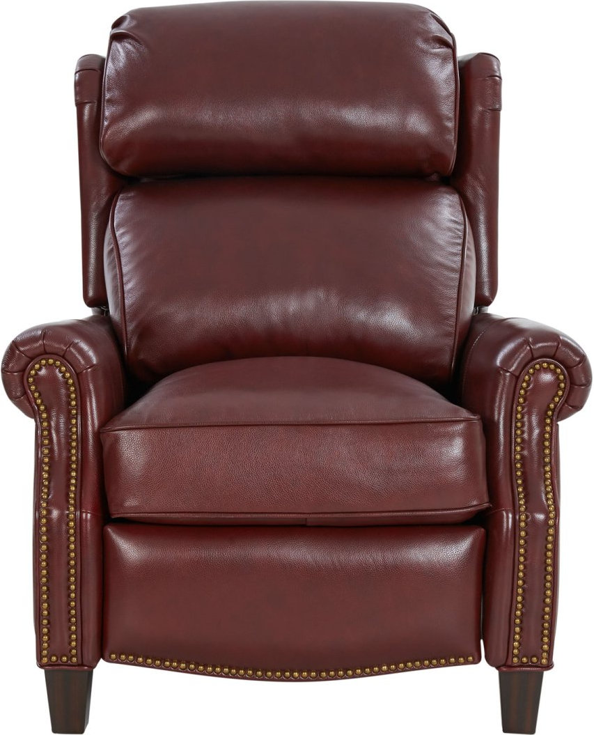 Meade Worthington Cognac Leather Recliner From Home Gallery Stores