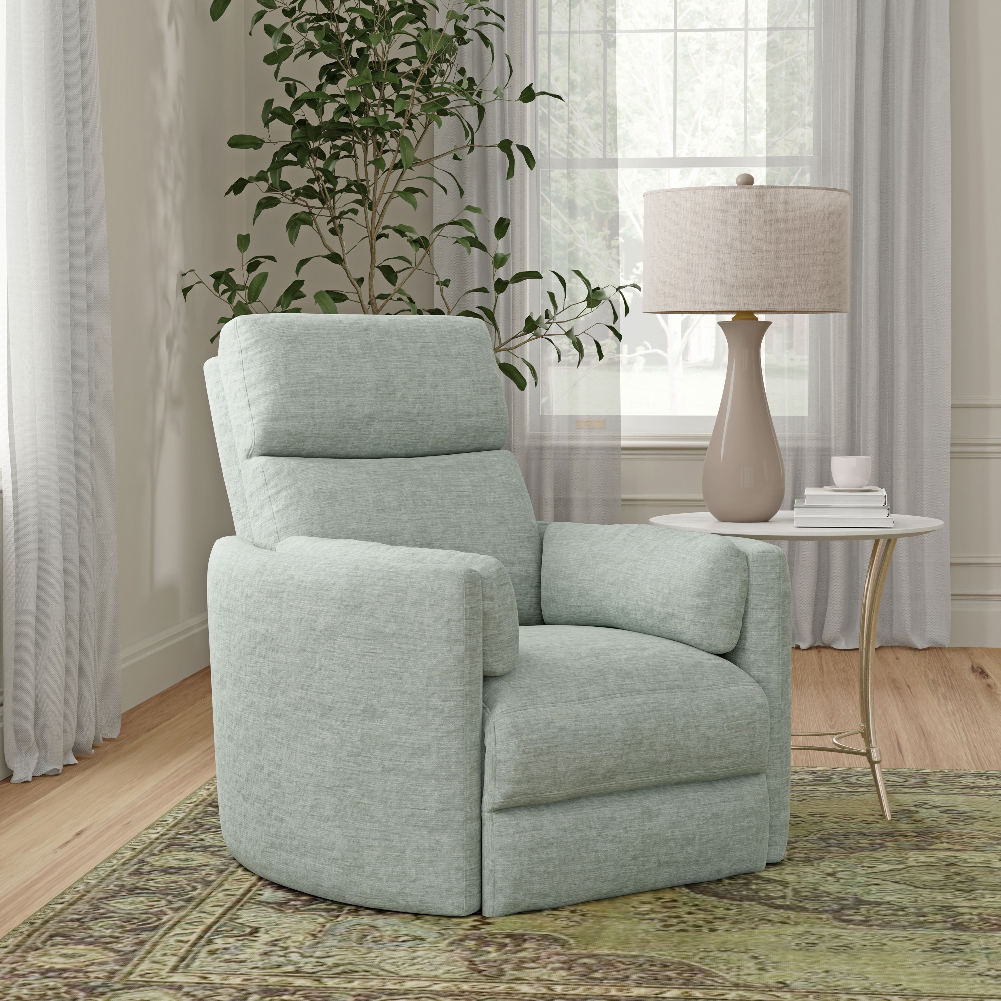Radius Windstream Swivel Glider Power Recliner From Home Gallery