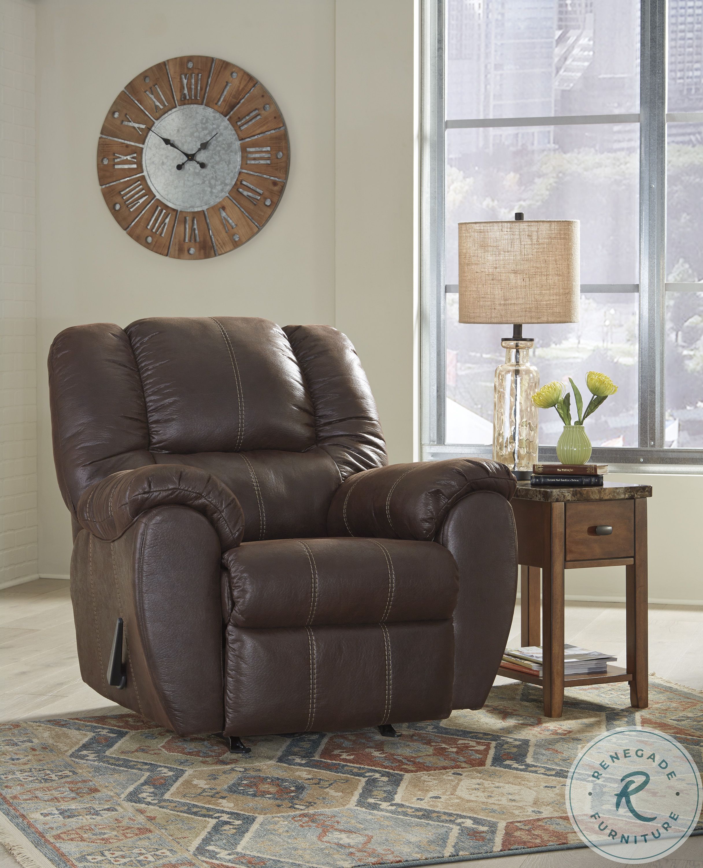 Mcgann Walnut Rocker Recliner 1030125