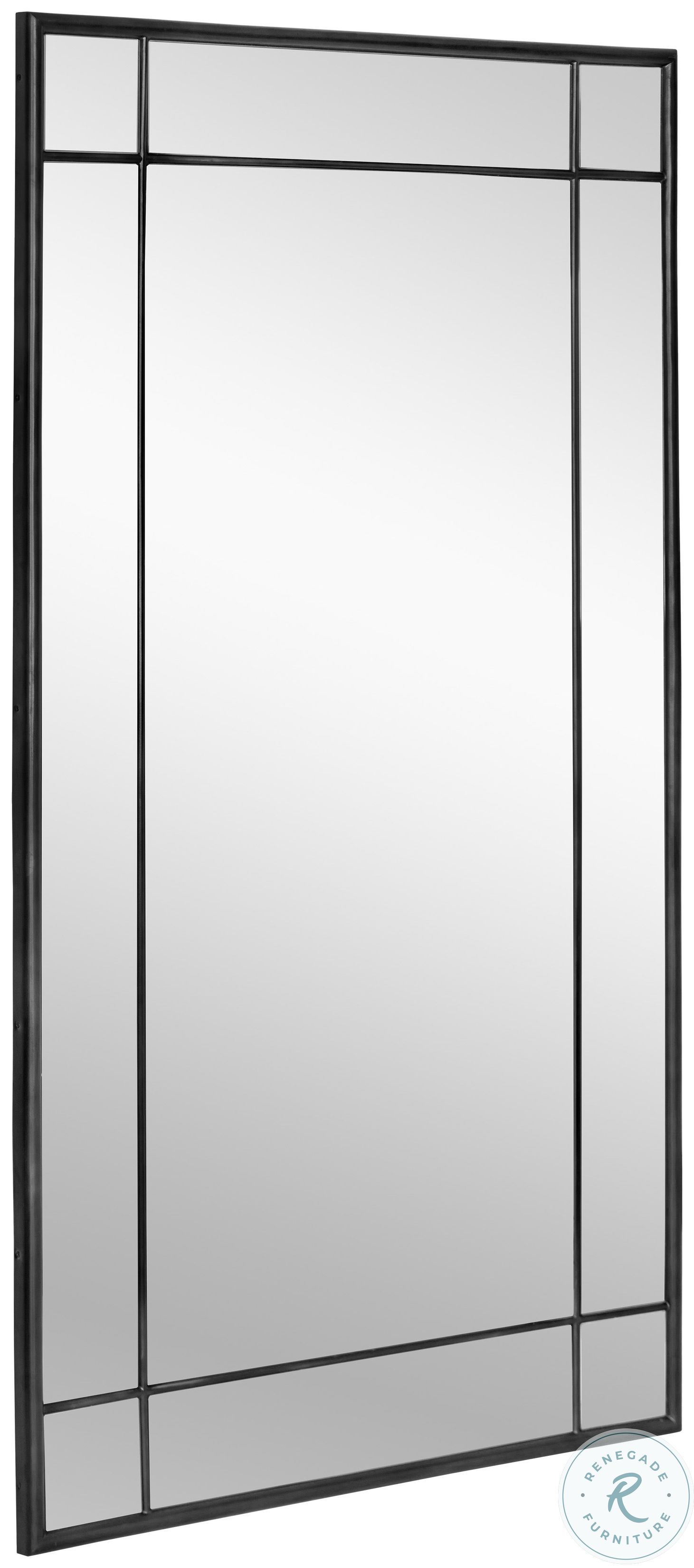 Pasadena Black Floor Mirror 106738