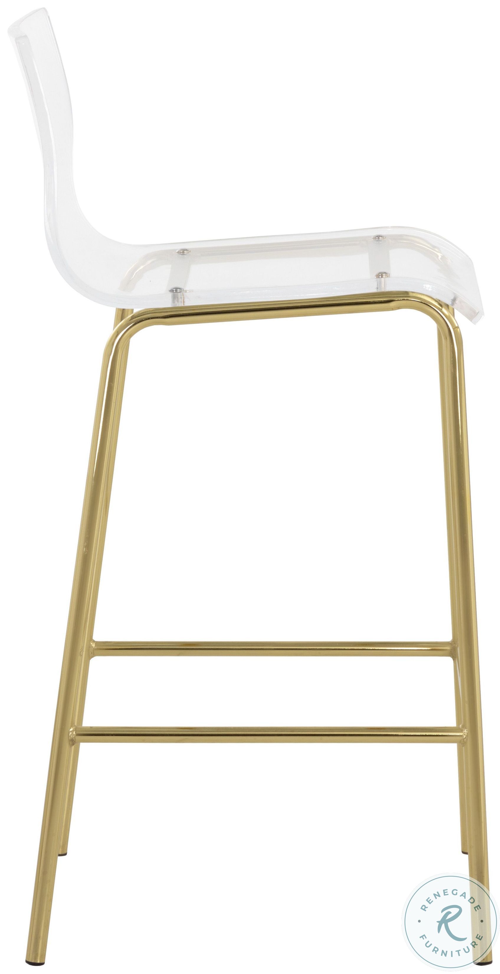 Urban Unity Gold Ria Counter Height Stool 108474