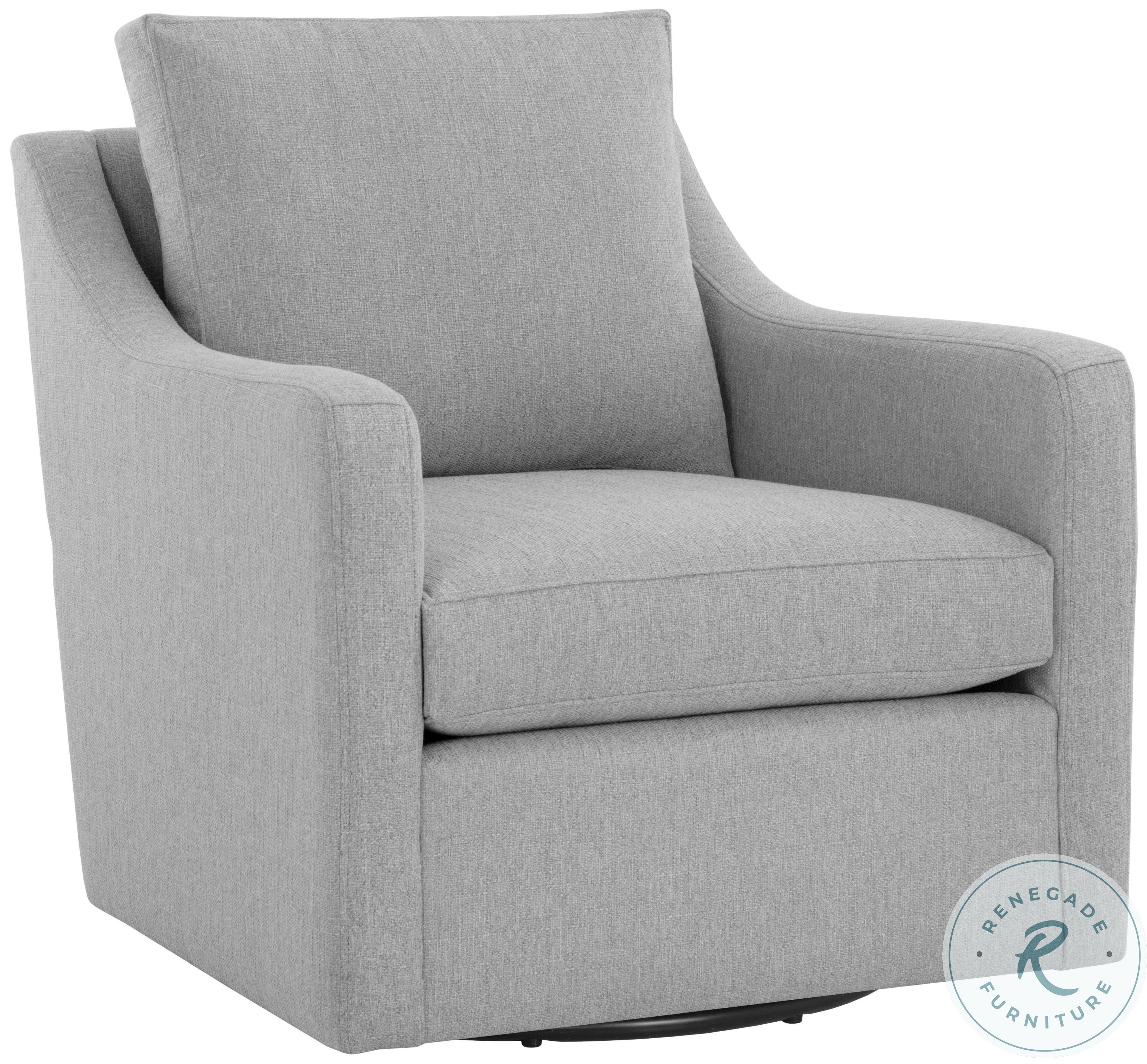 Brianna Liv Dove Swivel Lounge Chair From Sunpan Coleman Furniture