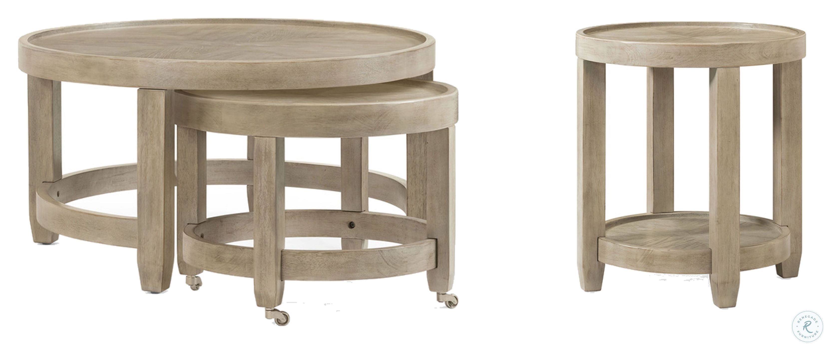Bellamy Grey Round End Table 1153LR220