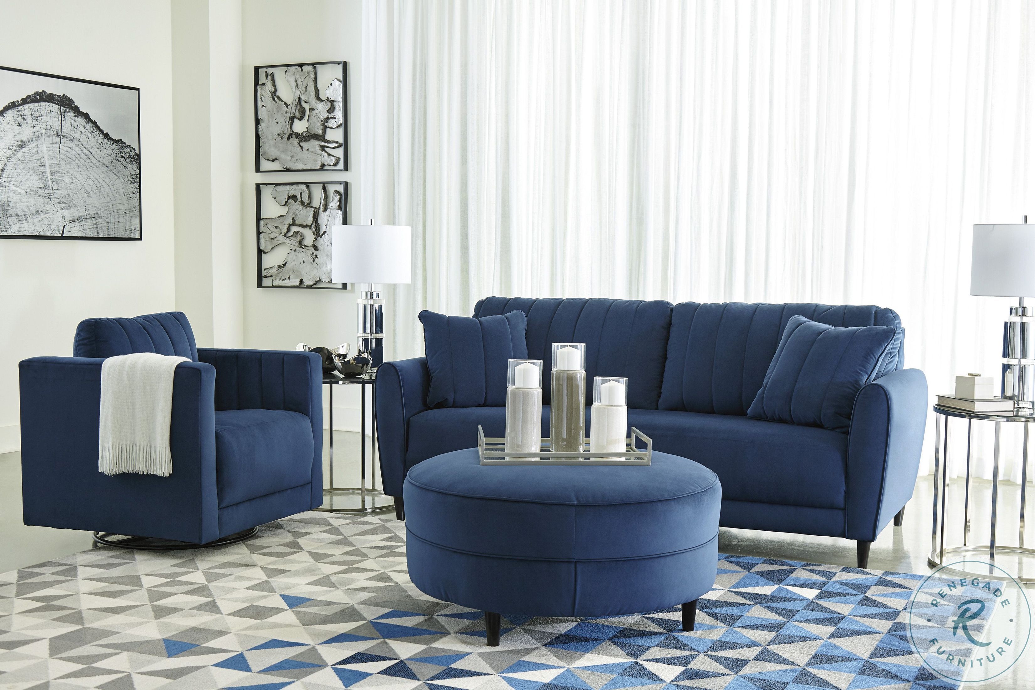 Enderlin Ink Swivel Accent Chair 1780142