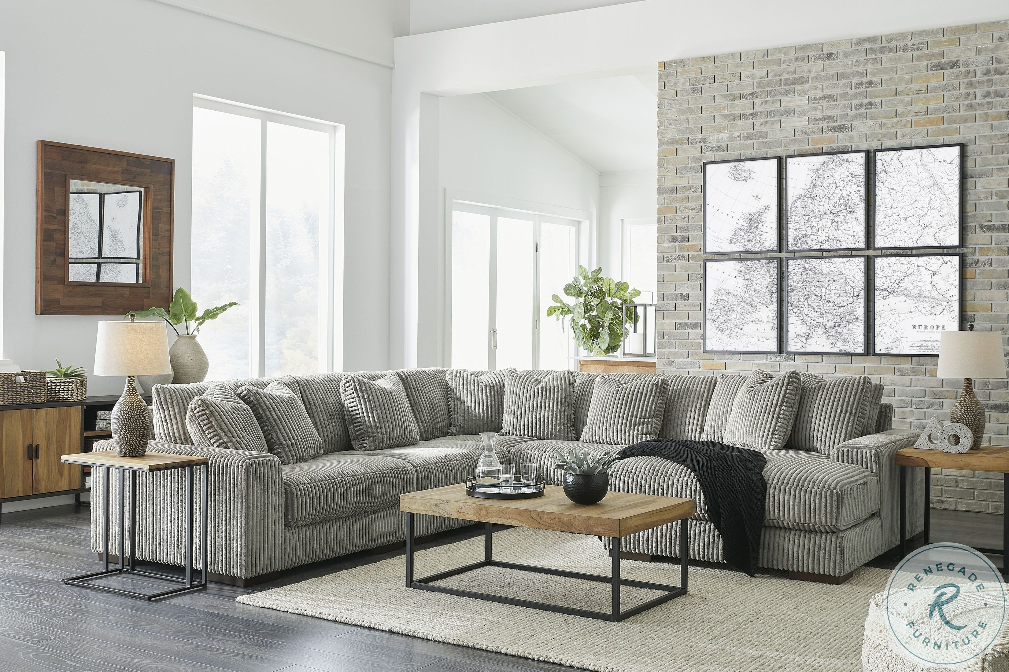 Lindyn Fog RAF Sectional from Ashley Furniture Home Gallery Stores