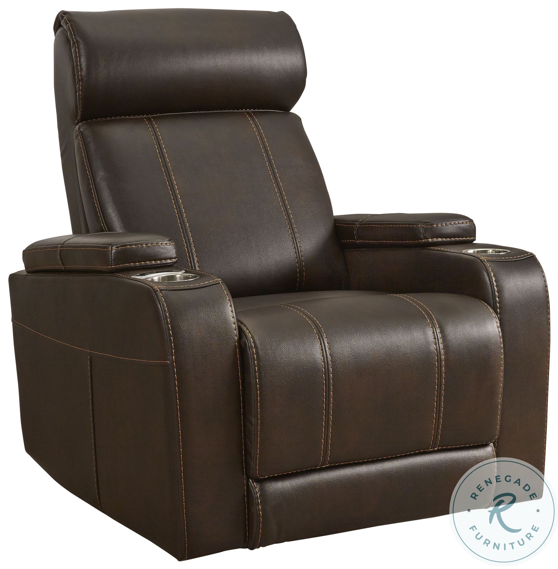 Screen Time Walnut Power Recliner 2170506