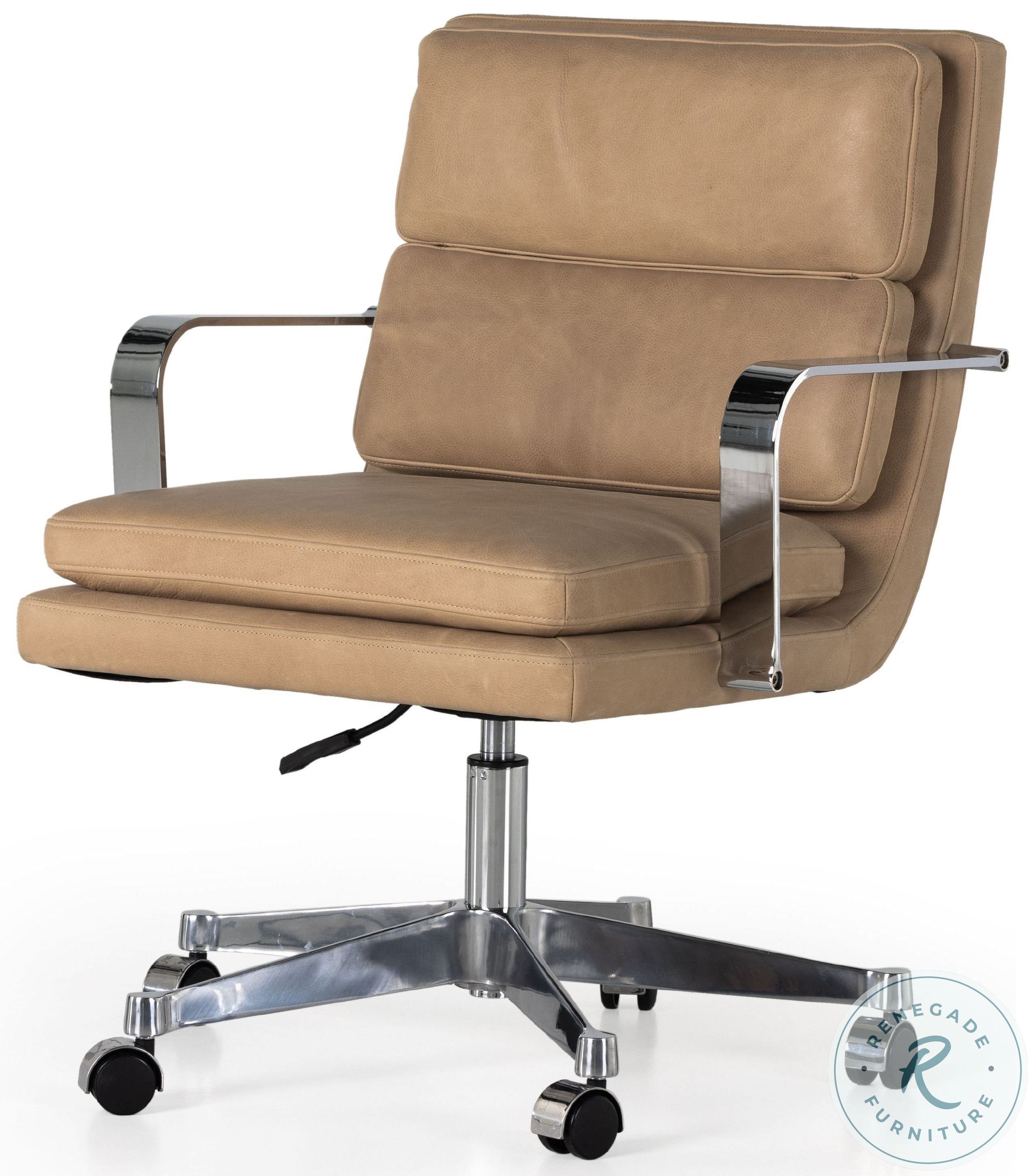 Jude Palermo Nude Leather Desk Chair from Four Hands Coleman Furniture