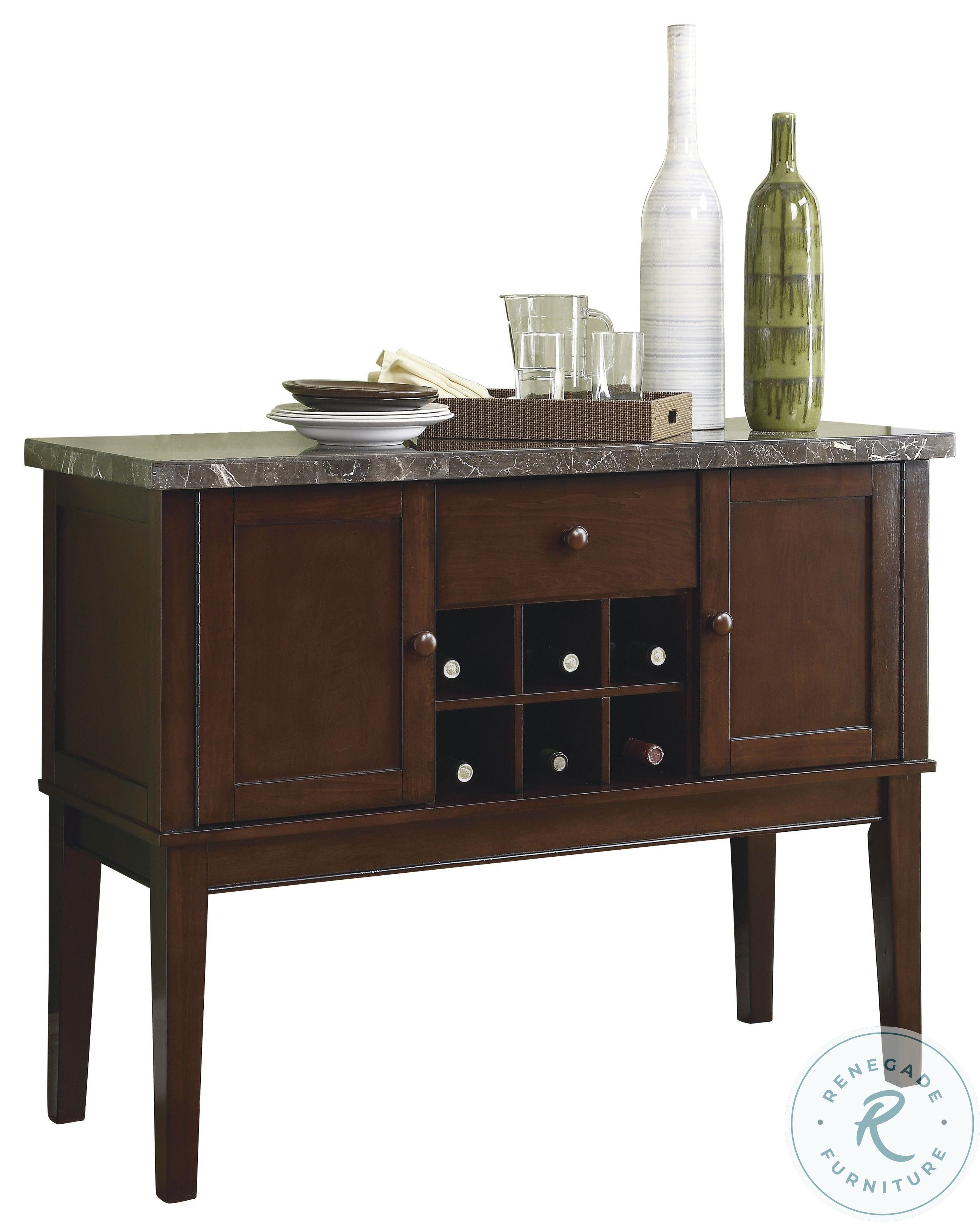 Decatur Espresso Black Marble Top Dining Room Set HomeGalleryStores