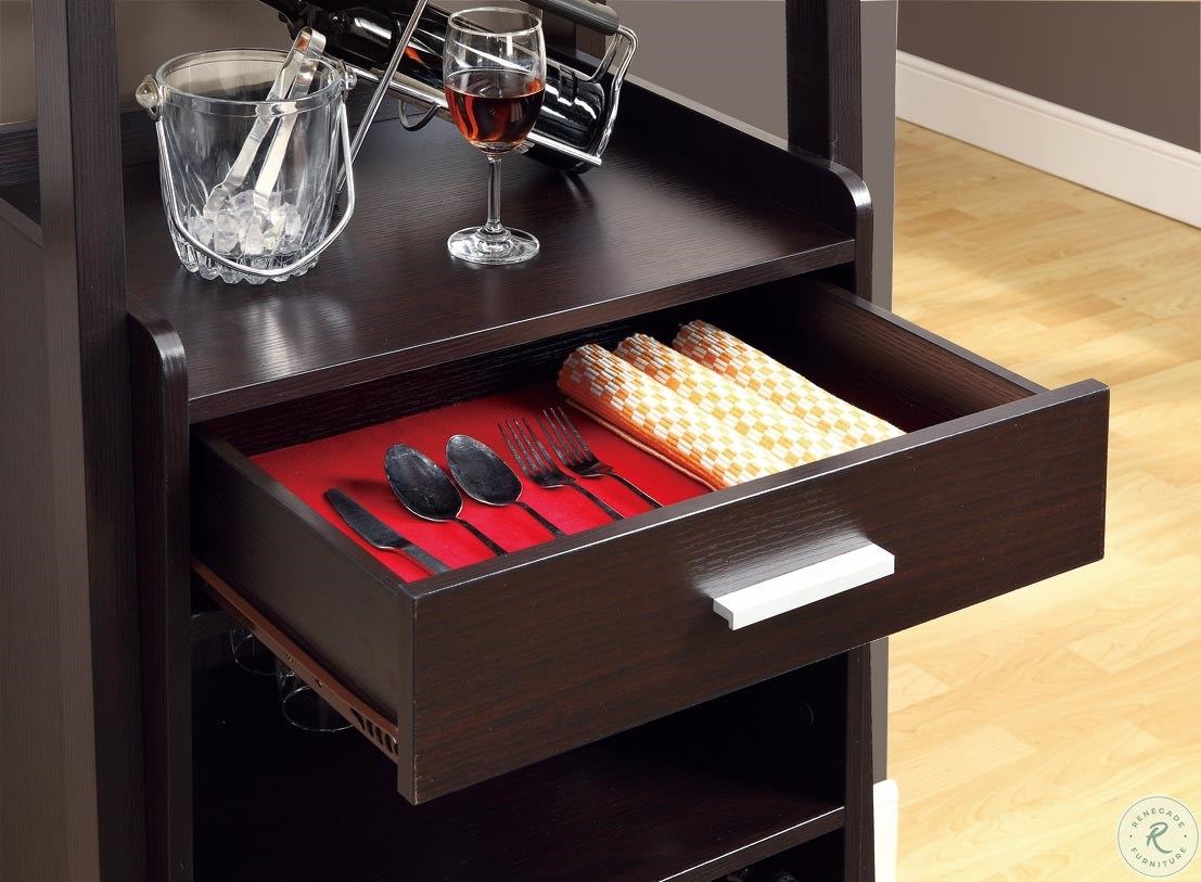 2543 Cappuccino Ladder Style Bar Unit I 2543