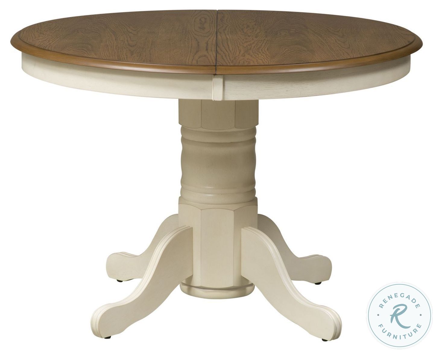 Springfield Honey And Cream Extendable Pedestal Dining Table