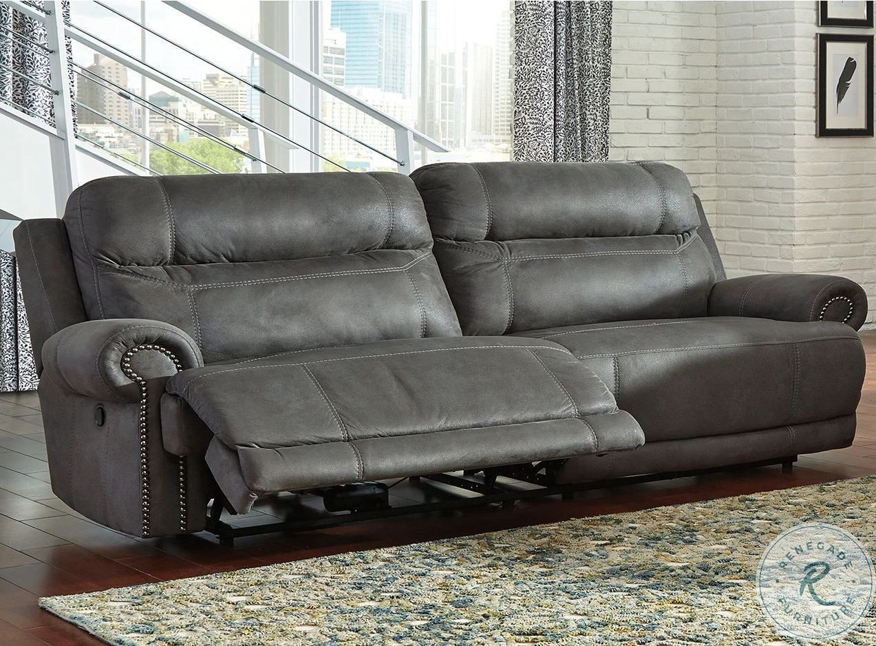 Austere Gray Reclining Sofa 3840181