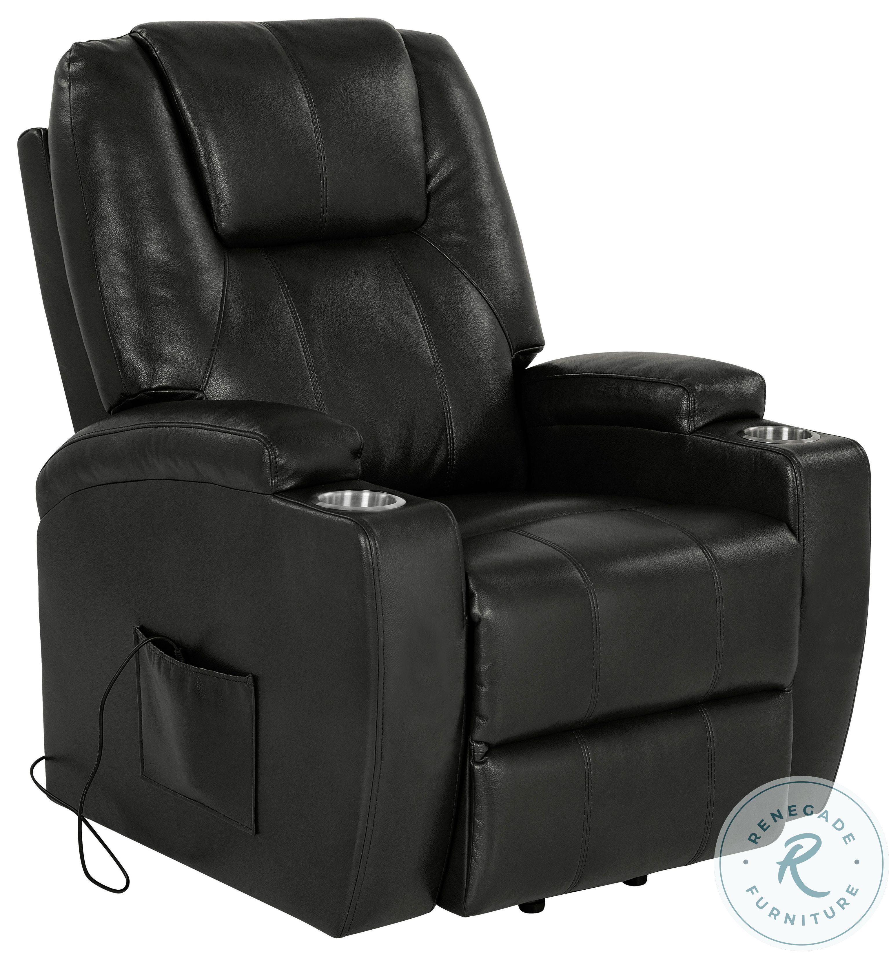 Phoenix Grey Heat and Massage Power Lift Chair