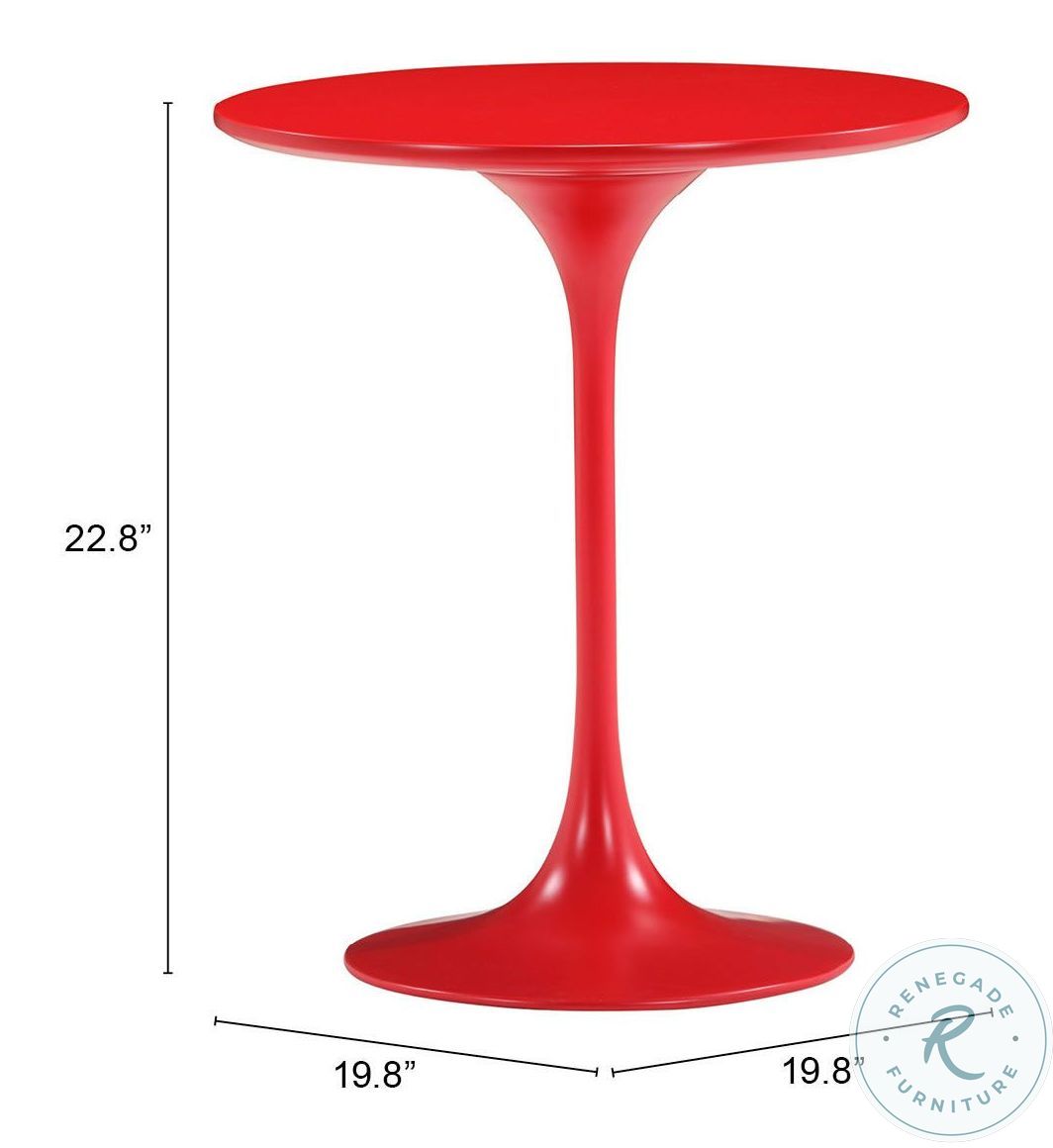 Wilco Red Outdoor Side Table 401143