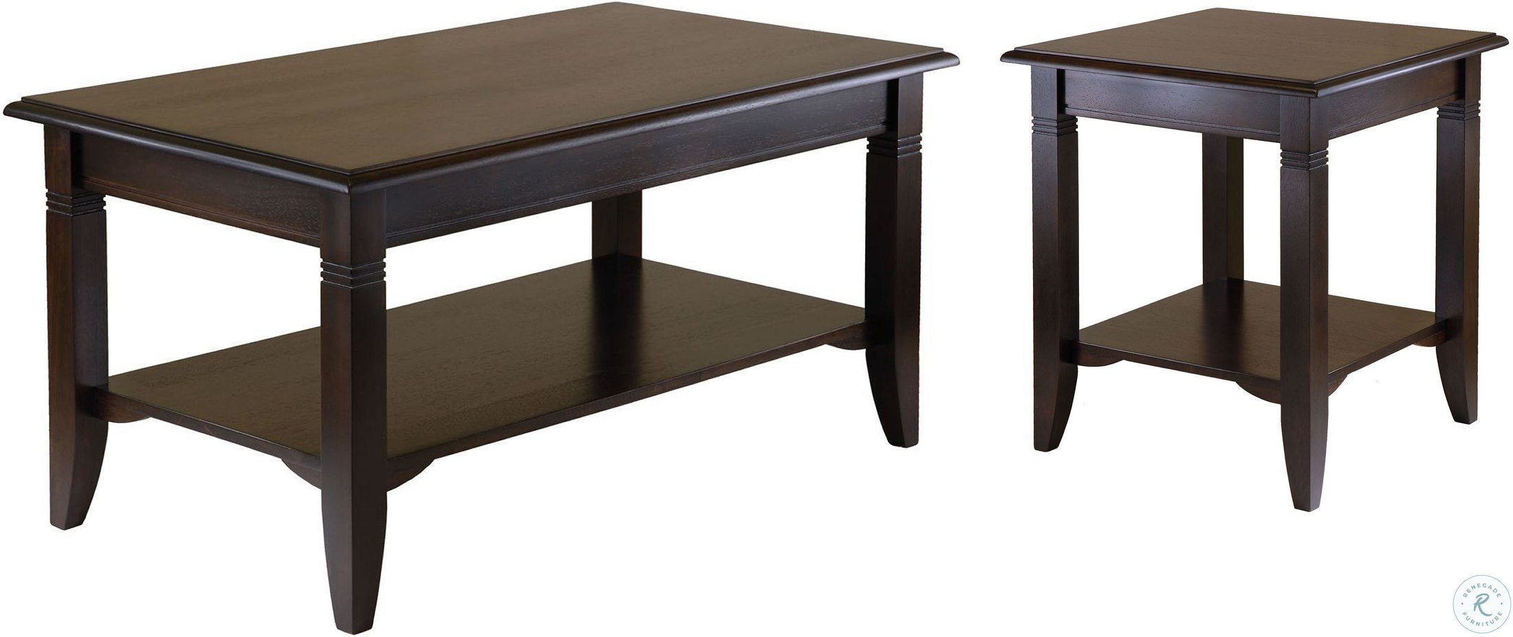 Nolan Cappuccino Occasional Table Set WIN40237