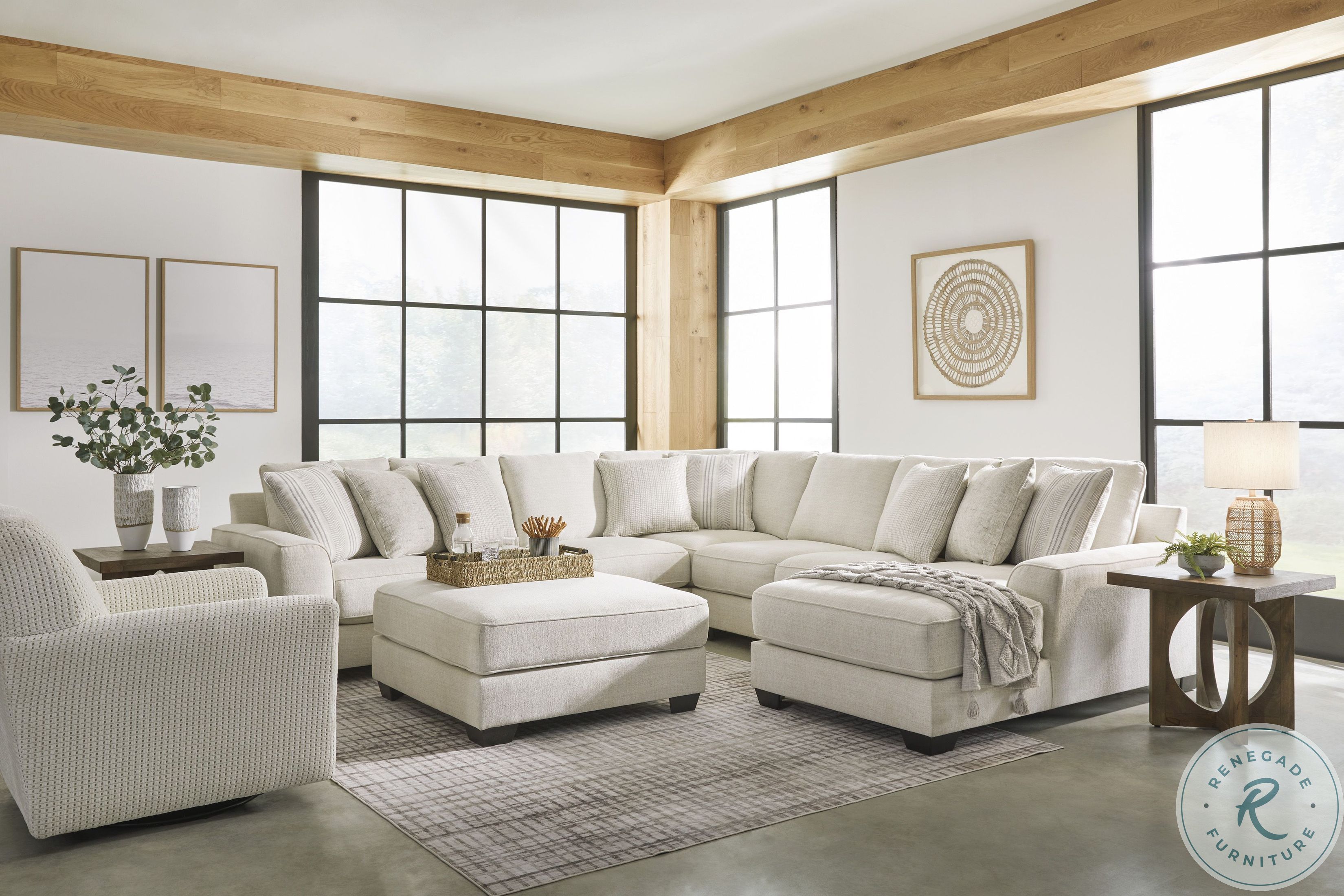 Lerenza Birch Oversized Accent Ottoman From Ashley Furniture Coleman