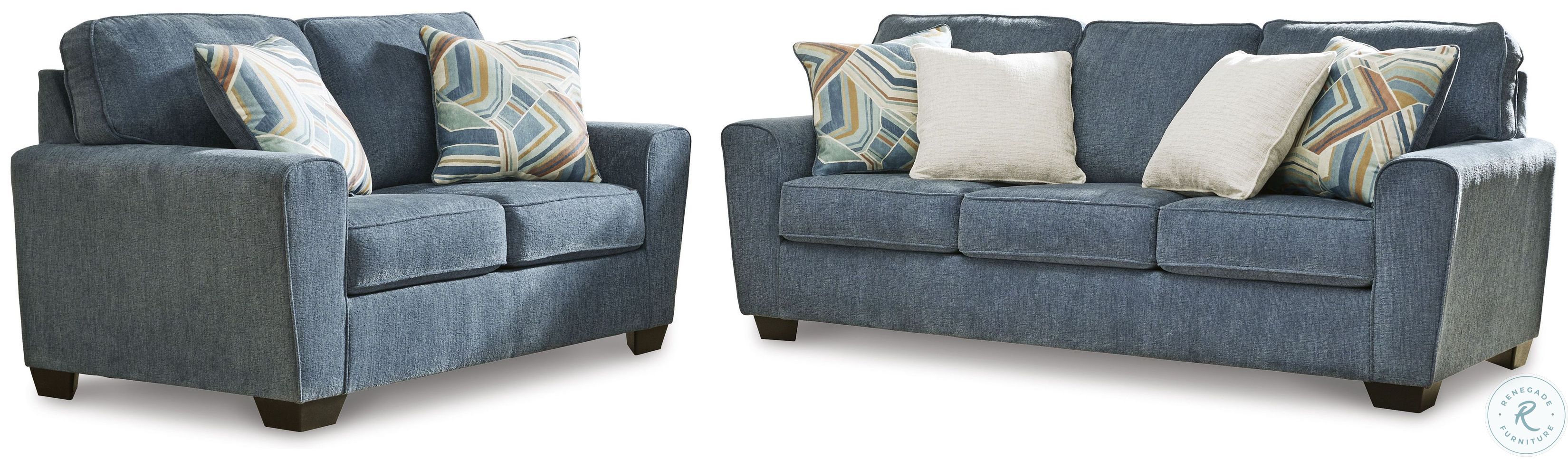 Cashton Blue Queen Sofa Sleeper From Ashley Furniture Coleman Furniture