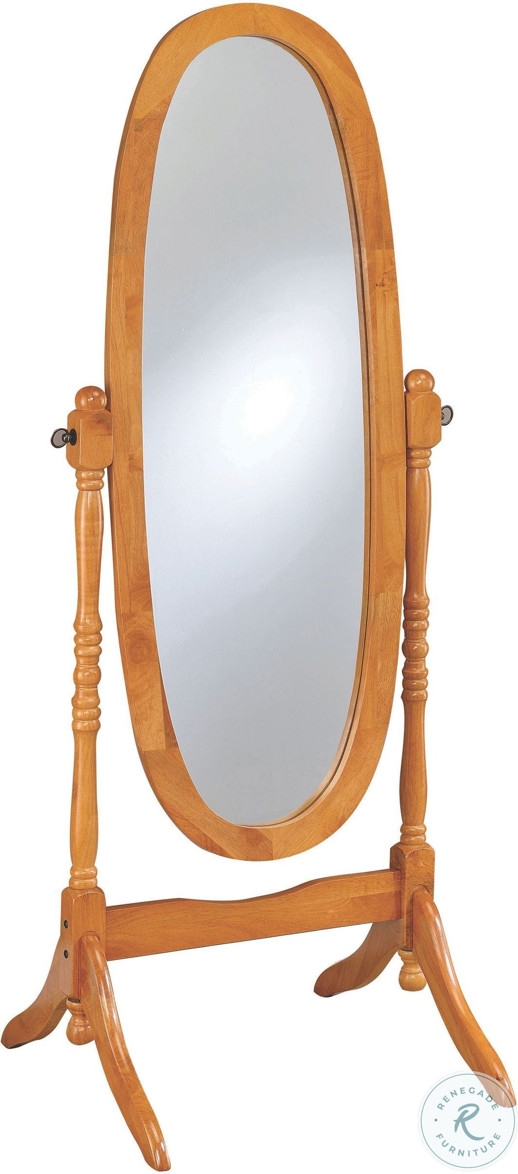 4101 Honey Cheval Mirror