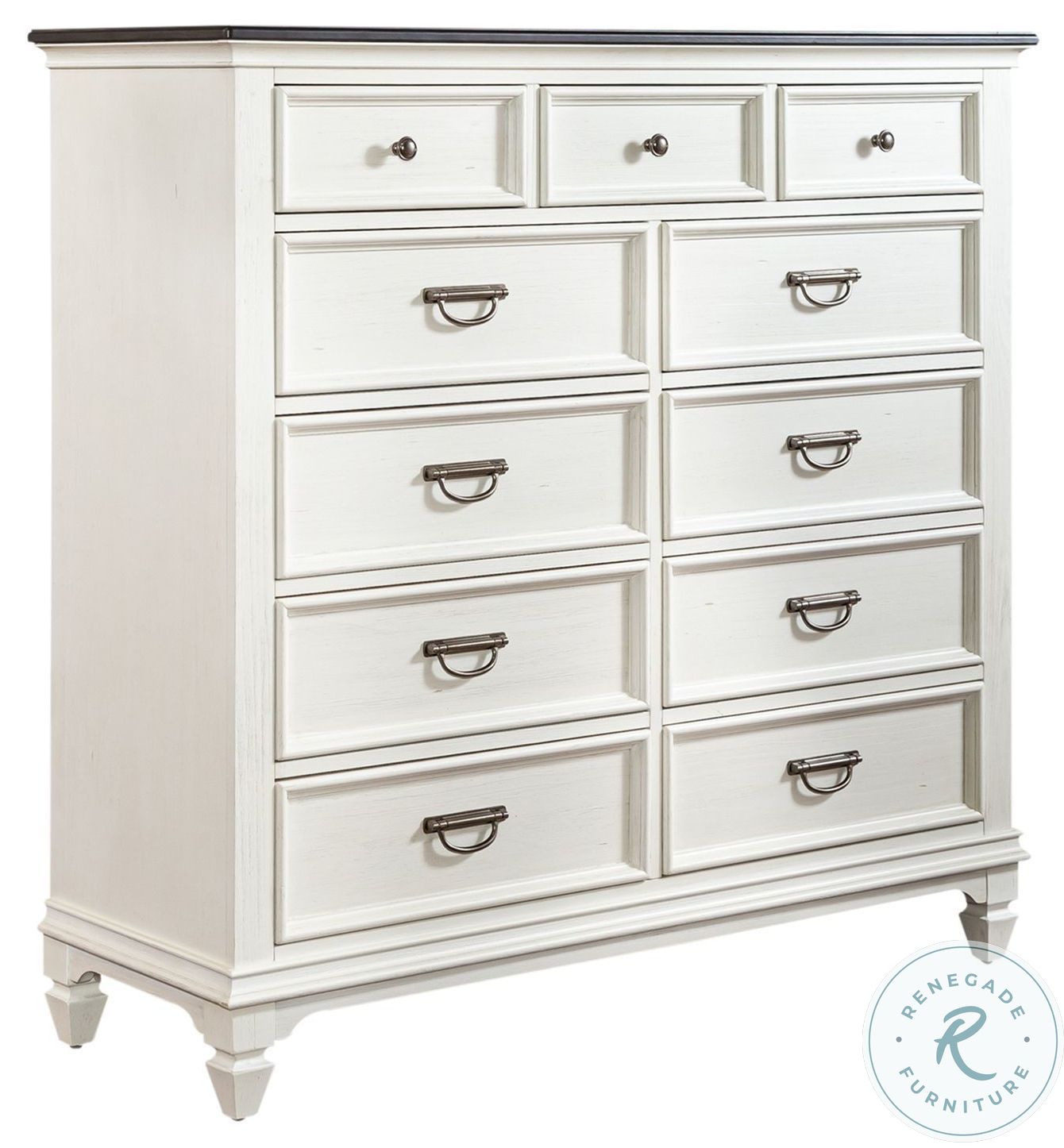 Allyson Park Wirebrushed White 11 Drawer Chesser HomeGalleryStores